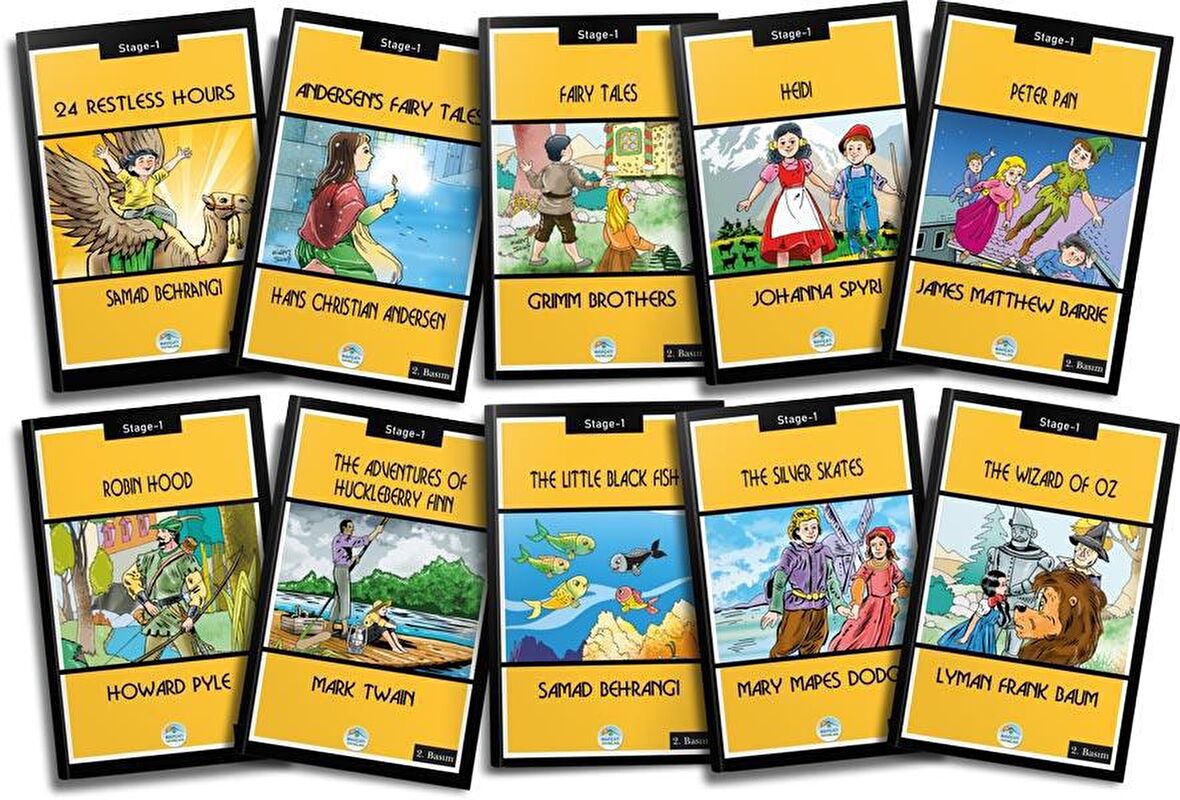 İngilizce Hikayeler 10 Kitap Set Stage 1