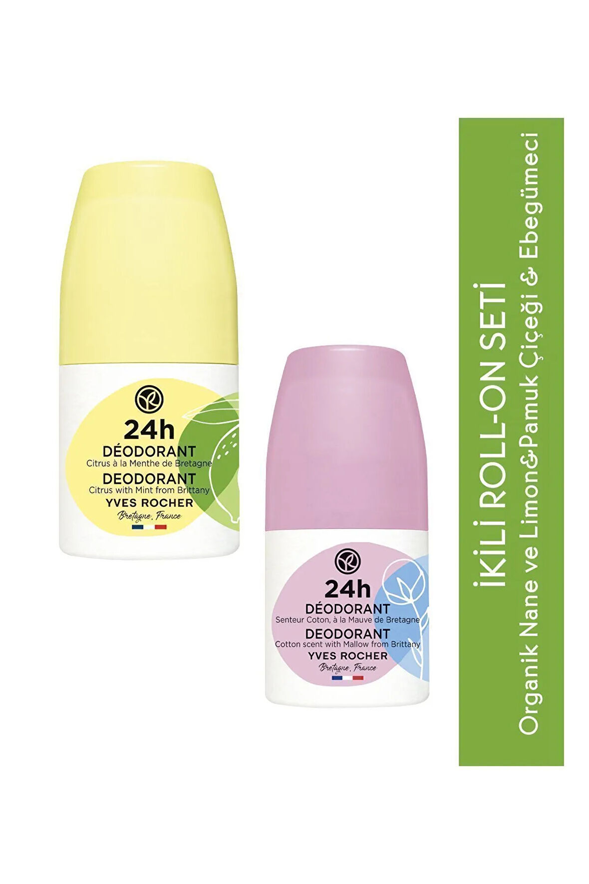 İkili Fresh & Çiçeksi Roll-on Deodorant Seti + Isana Dudak Balmı