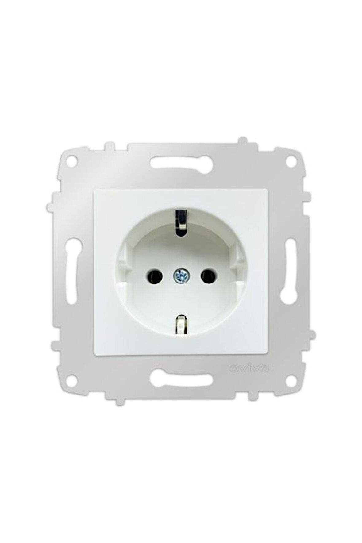 12 Adet Ovivo Grano Beyaz Topraklı Priz Çerçevesizdir