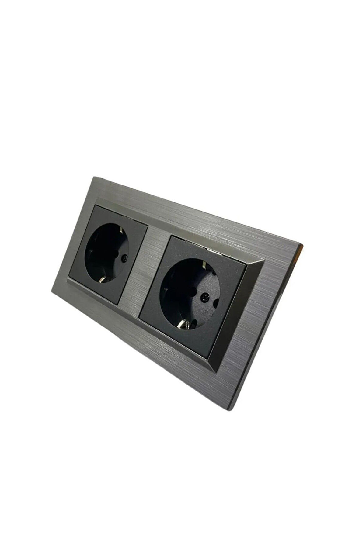 Quantum Manyetik Gri Set(Topraklı Priz+Topraklı Priz)