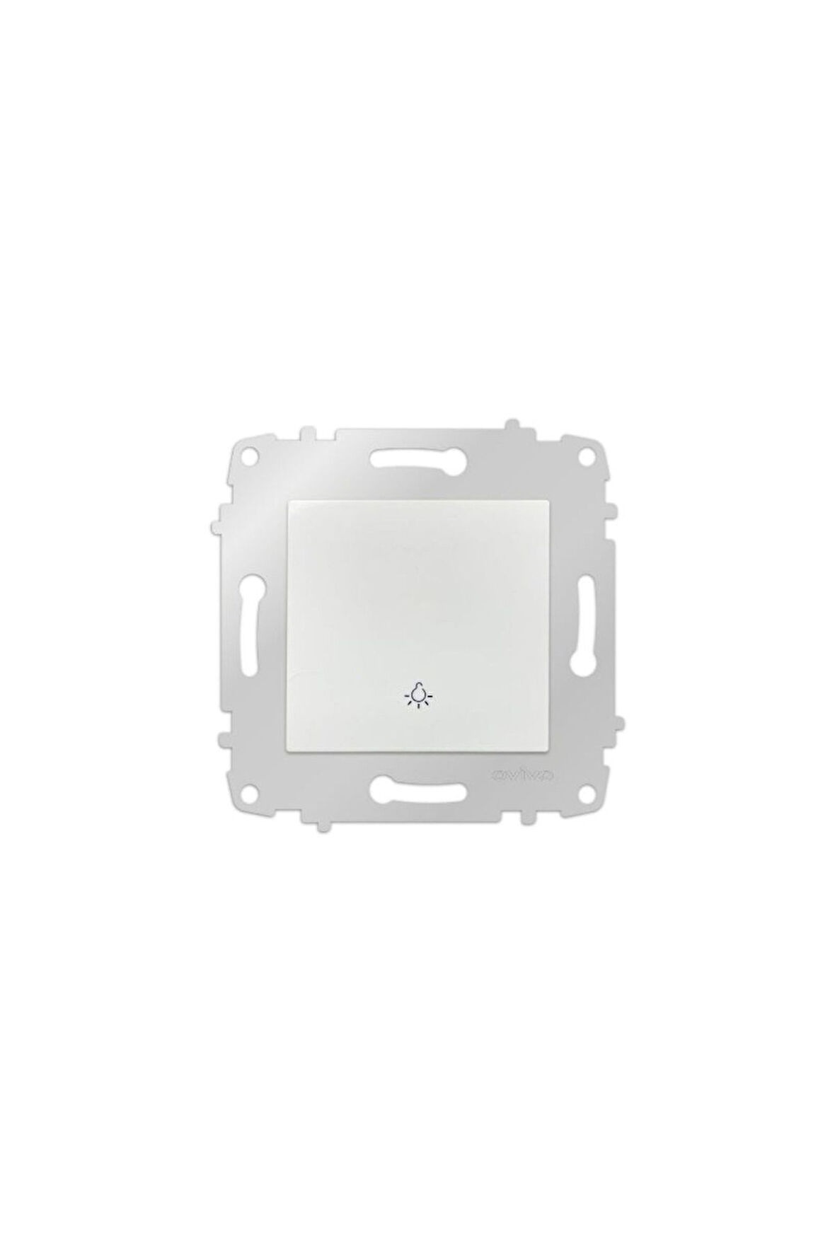 5 Adet Grano Beyaz Zil Anahtarı Light Çerçevesizdir