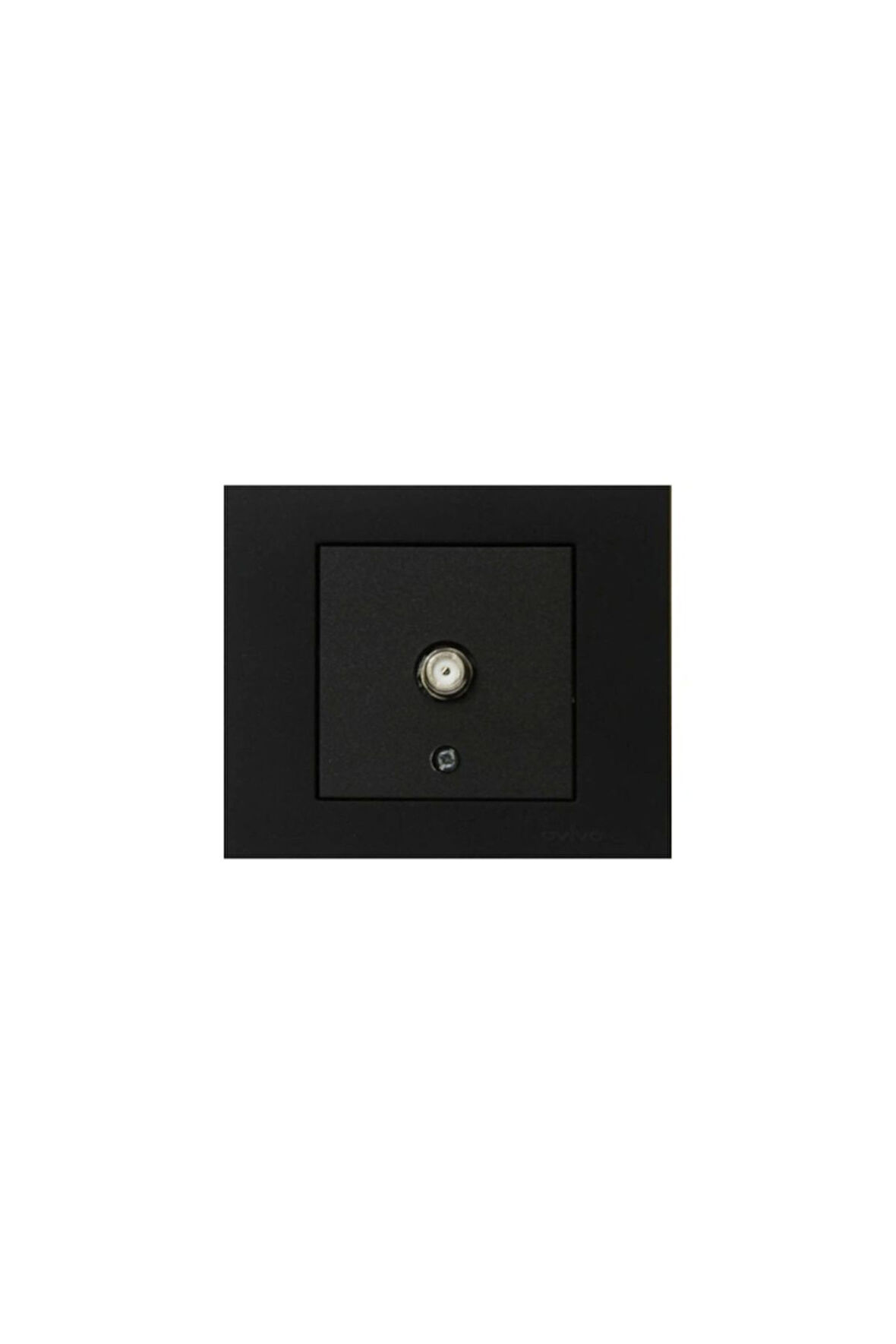 10 Adet Ovivo Grano Siyah Uydu Tv Prizi F Konnektör Çerçeve Dahil