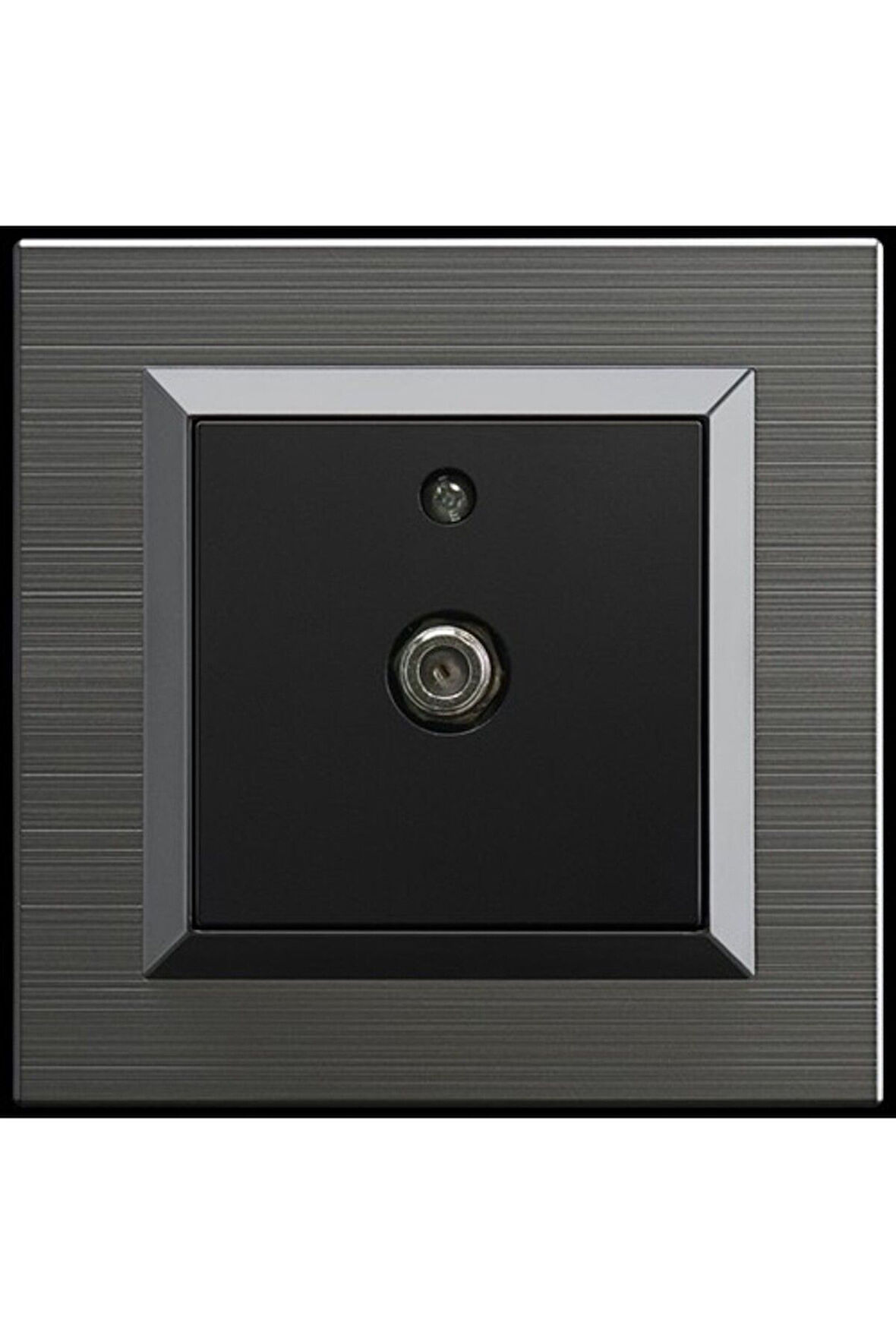 Tenda Quantum Manyetik Gri+siyah Uydu Tv Prizi F Konnektör + Çerçeve Dahildir 10 Adet