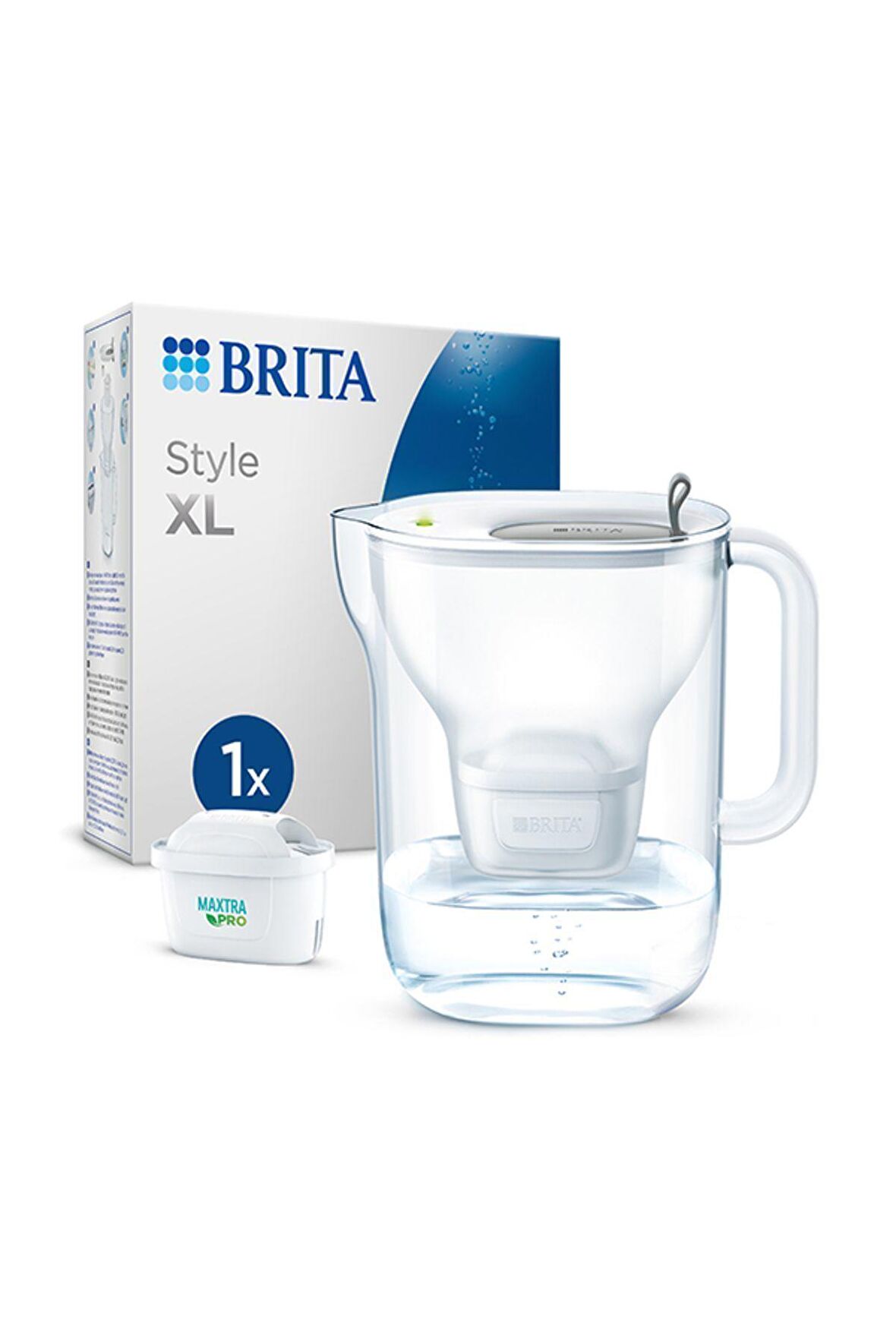 BRITA Style XL Filtreli Su Arıtma Sürahisi – Gri (3,5 L)