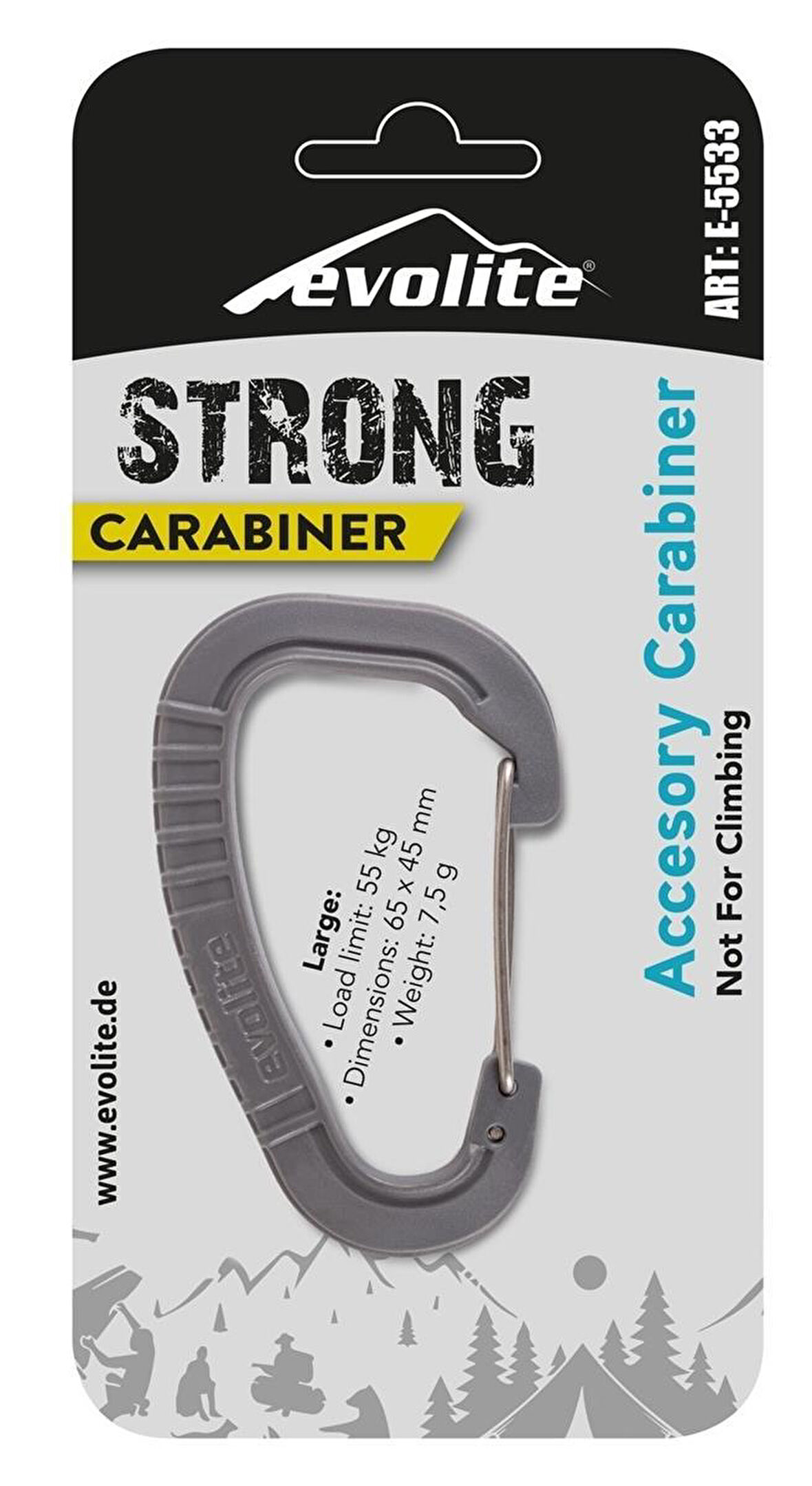 Evolite Strong Karabina Large GRİ