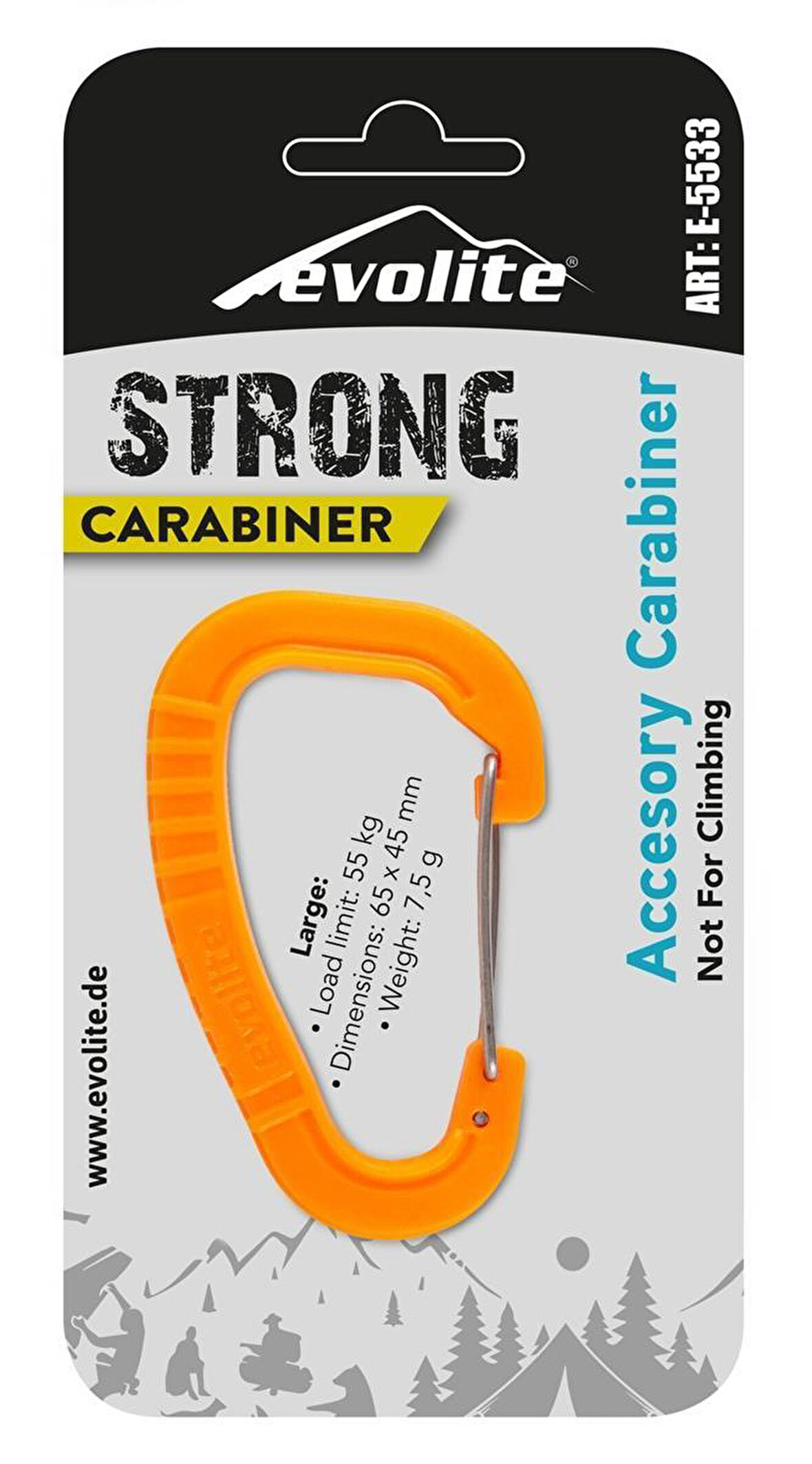 Evolite Strong Karabina Large TURUNCU