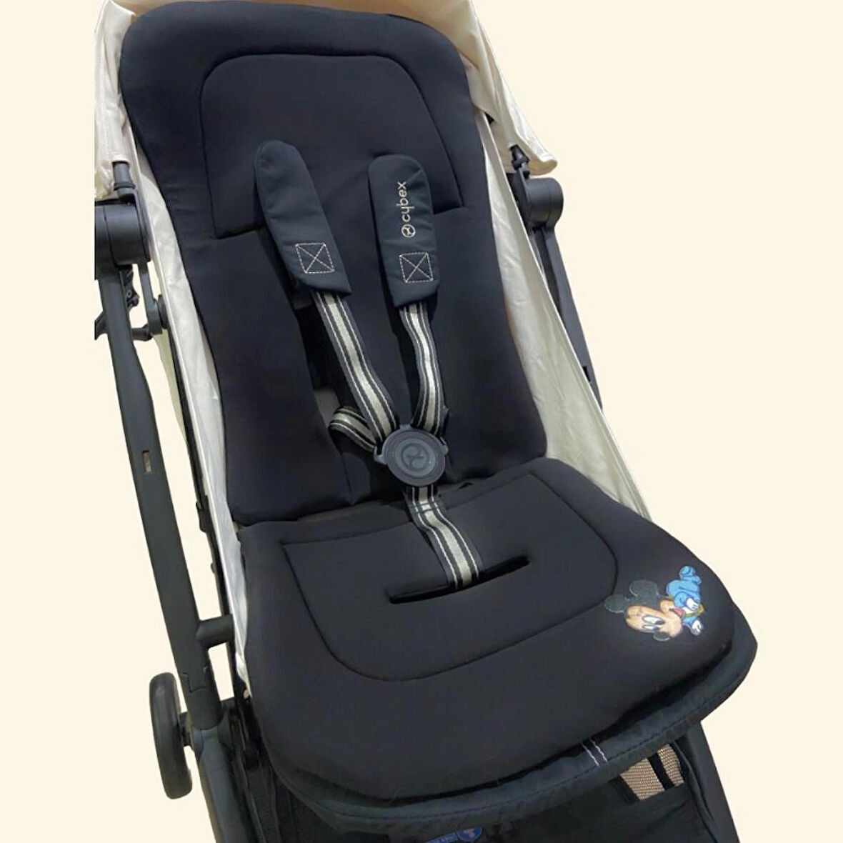 Cybex Bebek Arabalarına Özel Minder - Seat Liner - İç Ped (tüm cybexler ile uyumlu) mickey mouse temalı