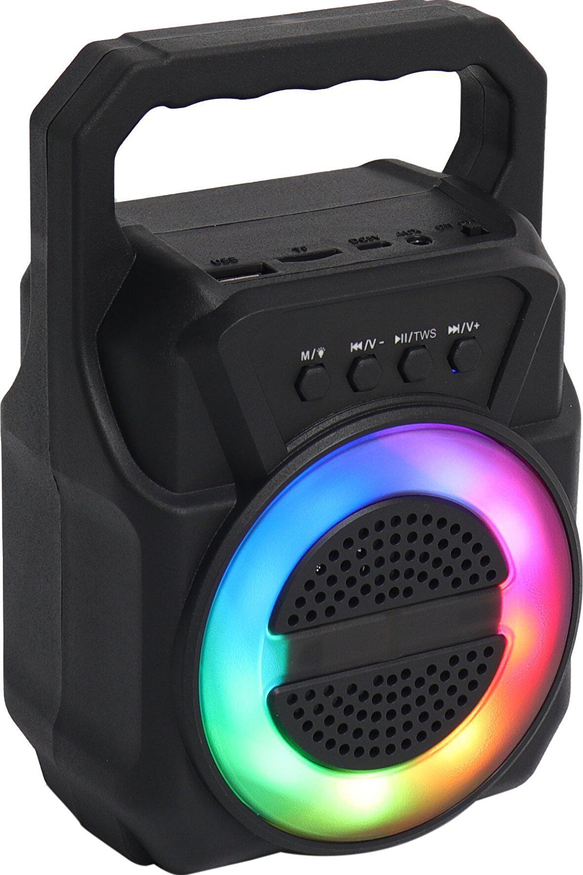 NF ABS-1309 RGB FM Kablosuz Hoparlör - Siyah