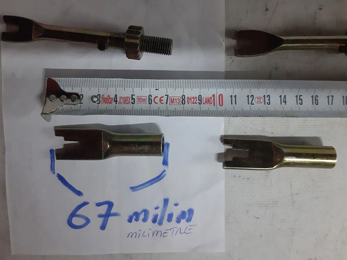 Fiat Ducato Peugeot Boxser Cıtroen Jumper KAMPANALI TİP Arka Fren Balata Cırcır Levye Takımı Arka sağ ve sol iki teker için orjinal parça orjinal marka (not kısa mil 67 milimetredir) ( bazı araçlarda 67 mm ölçüsünü verdiğim mil ,uzun mil çıkar ölçere