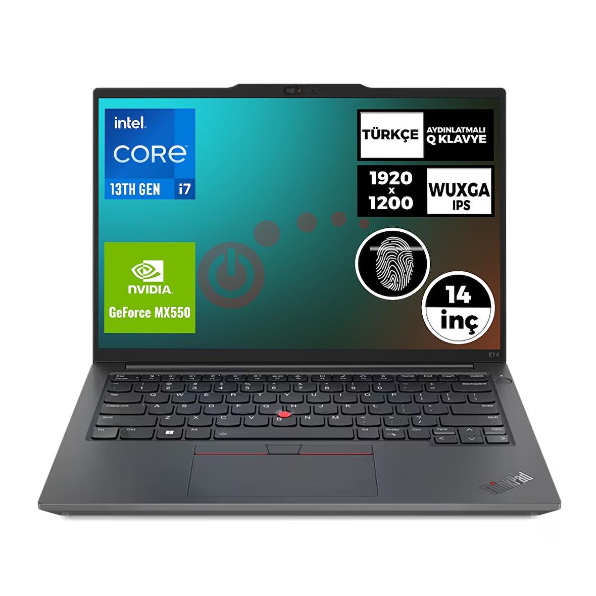 LENOVO ThinkPad E14 Gen 5 Intel Core i7-1355U 24GB 2TB SSD 14" WUXGA 2GB MX550 Freedos Taşınabilir Bilgisayar 21JLS2G6TX 006