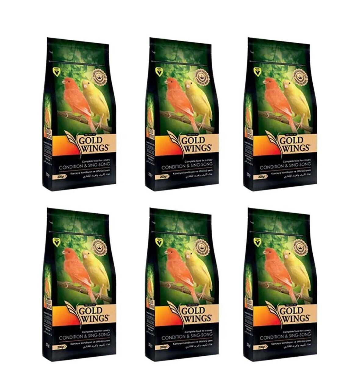 Gold Wings Premium Kanarya Yemi 1 Kg x 6 Adet