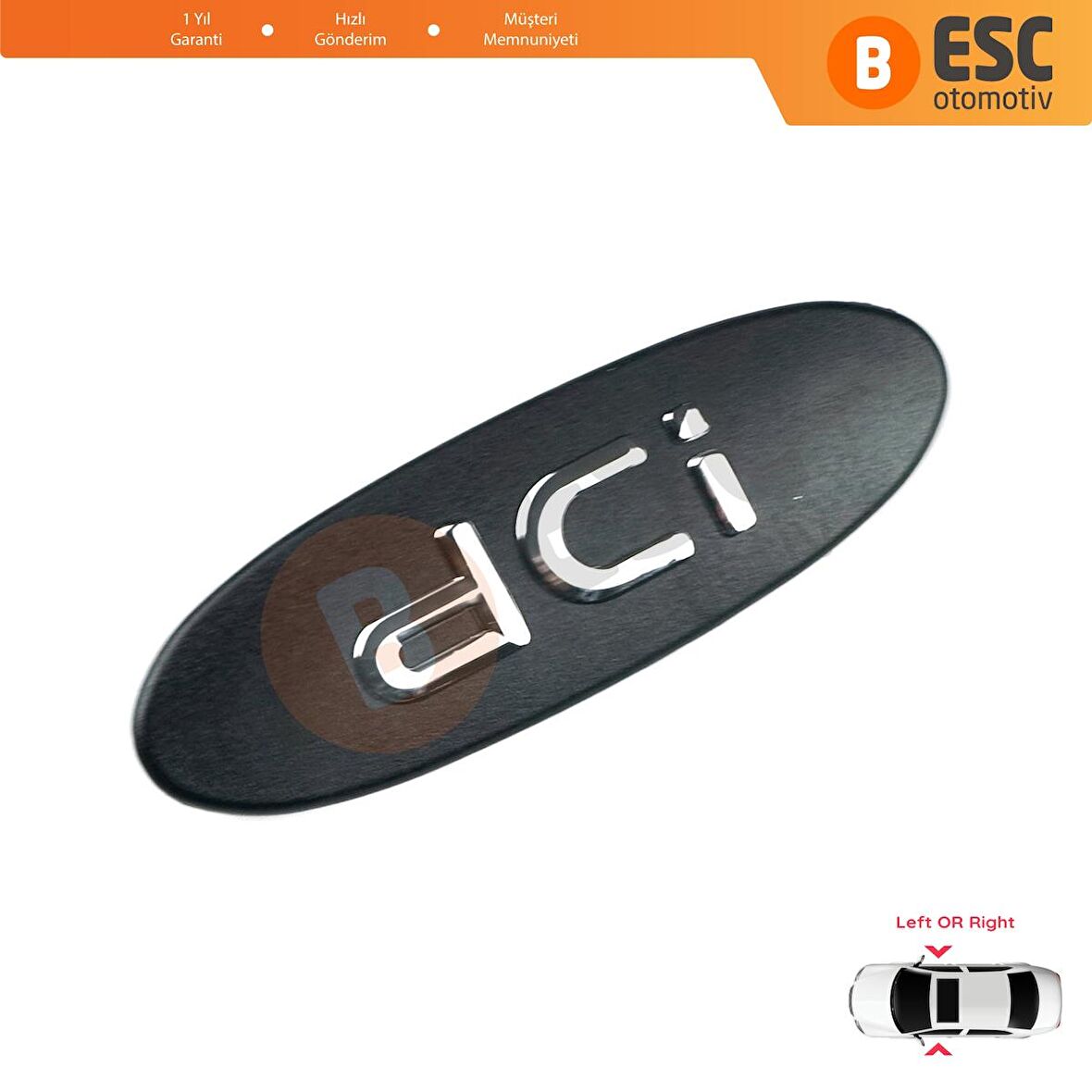 Renault Clio MK2 Kangoo MK1 1997-2009 8200083505 İçin Siyah dCi Sağ veya Sol Kapı Bandı Çıta Yazısı