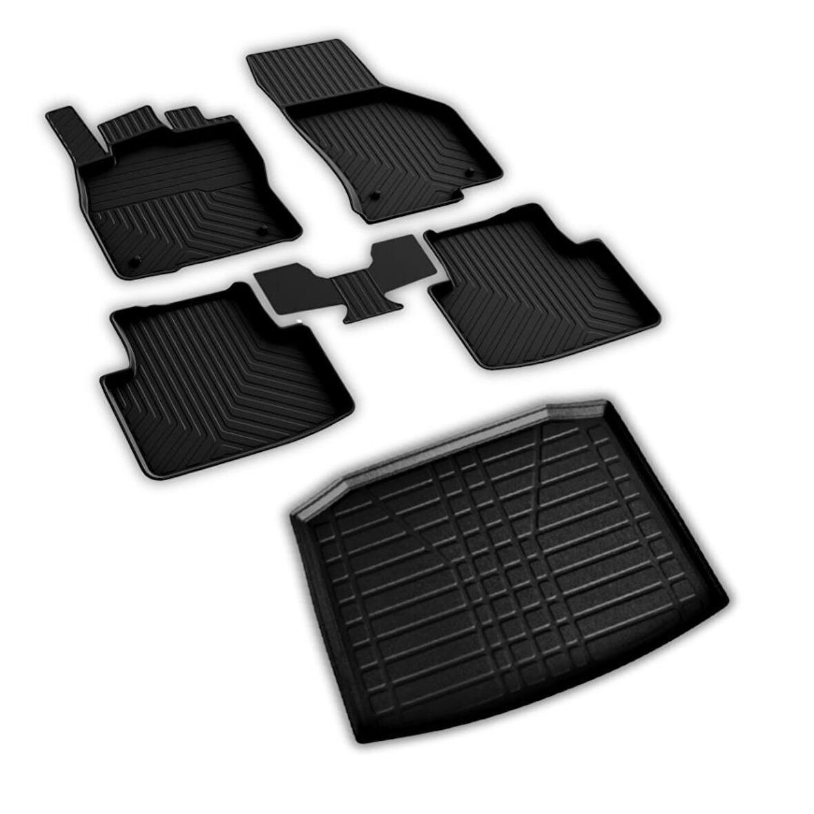 Volkswagen Tiguan Ferrous 4D Paspas ve Stepnesiz 3D Bagaj Havuzu 2017 2023