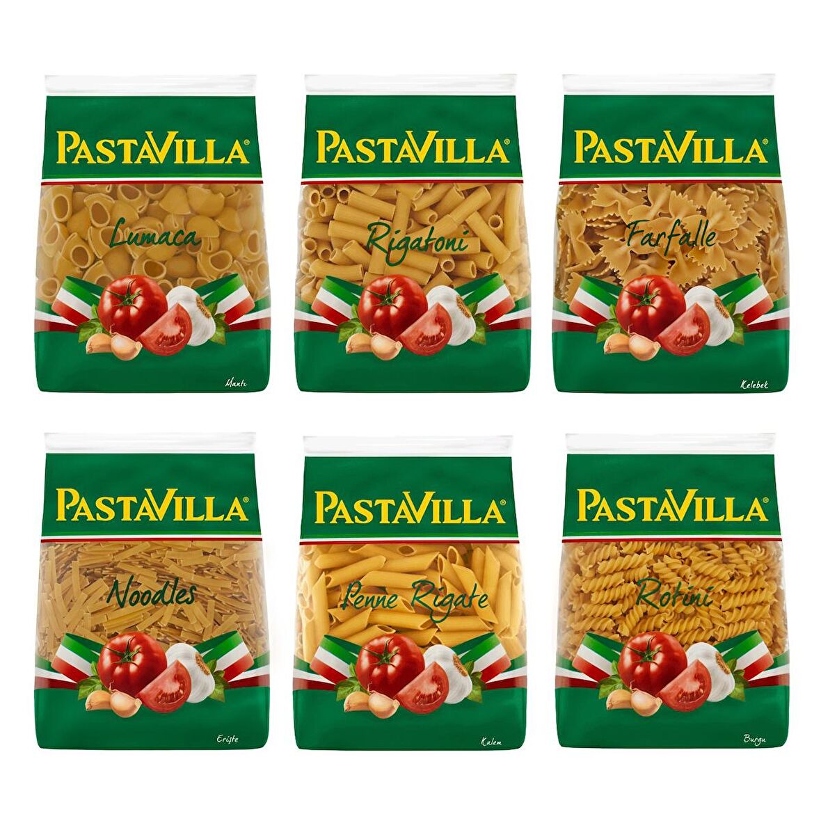 Pastavilla Makarna 500 gr 6 lı Karma Paket