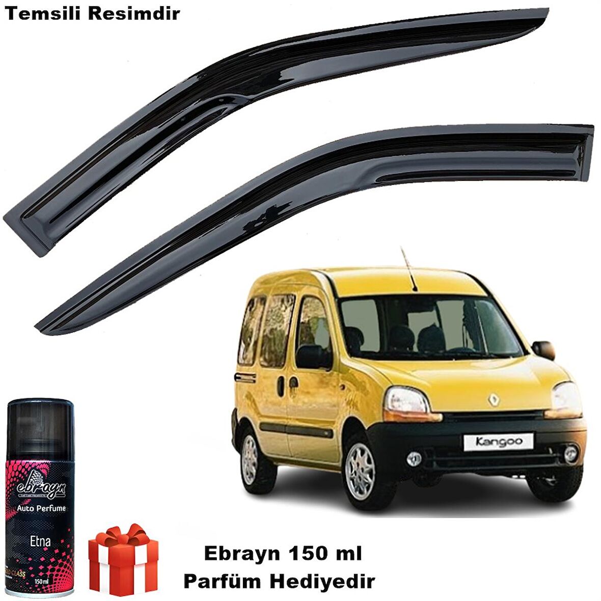 Renault Kangoo 1 Mügen Cam Rüzgarlığı 2008-2020 Arası 2 Li Takım Koku Hediyeli