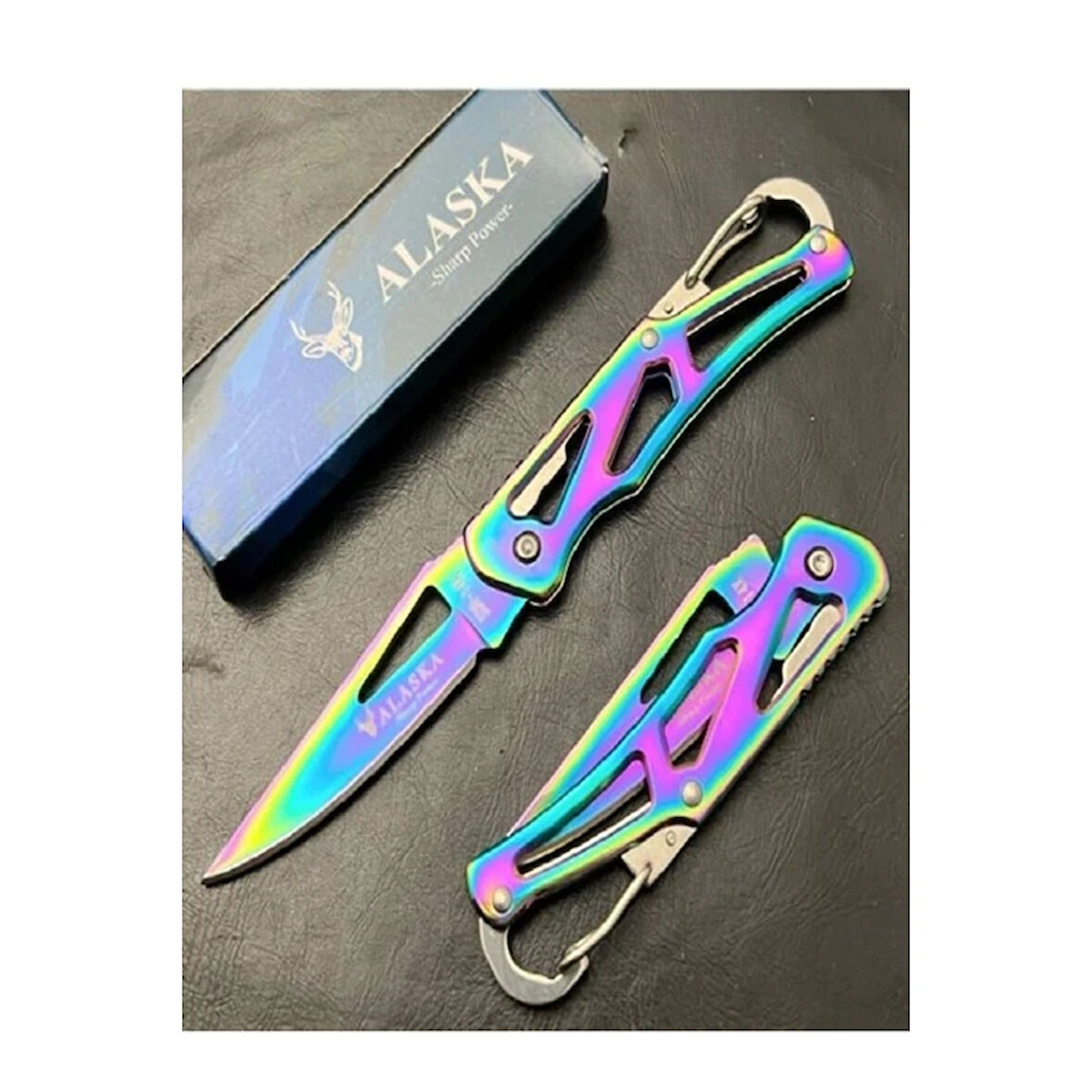 Alaska Gökkuşağı Kilitli Cep Çakı SDR-15cm Çok Renkli