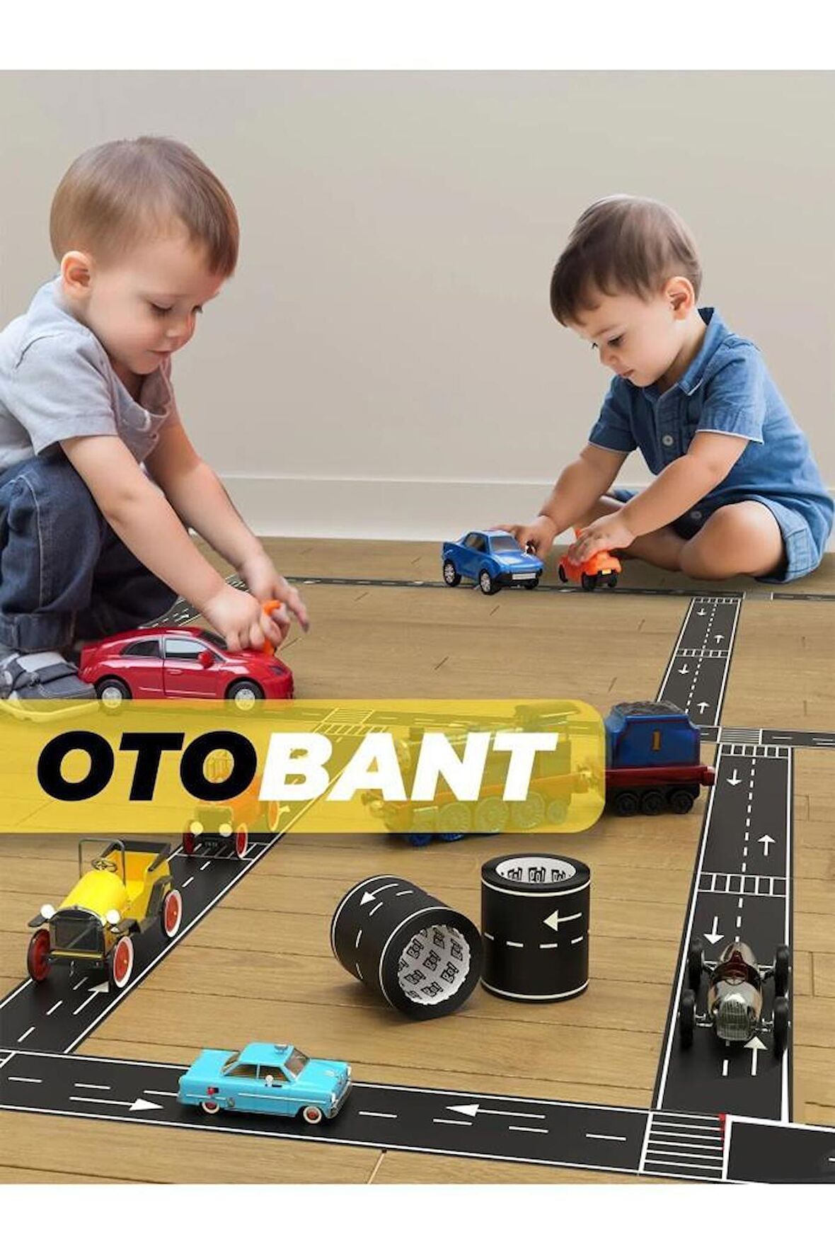 Eğitici Otobant Oyun Bandı Ve Eğlenceli Yol Yapım Bandı