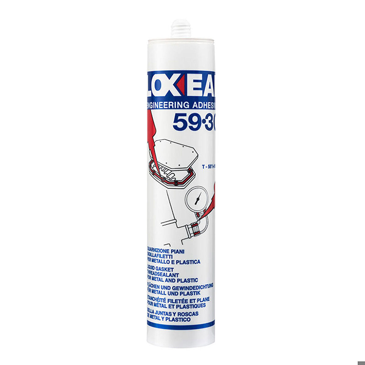 Loxeal 59-30 Silikon Sıvı Conta Kırmızı 75ML