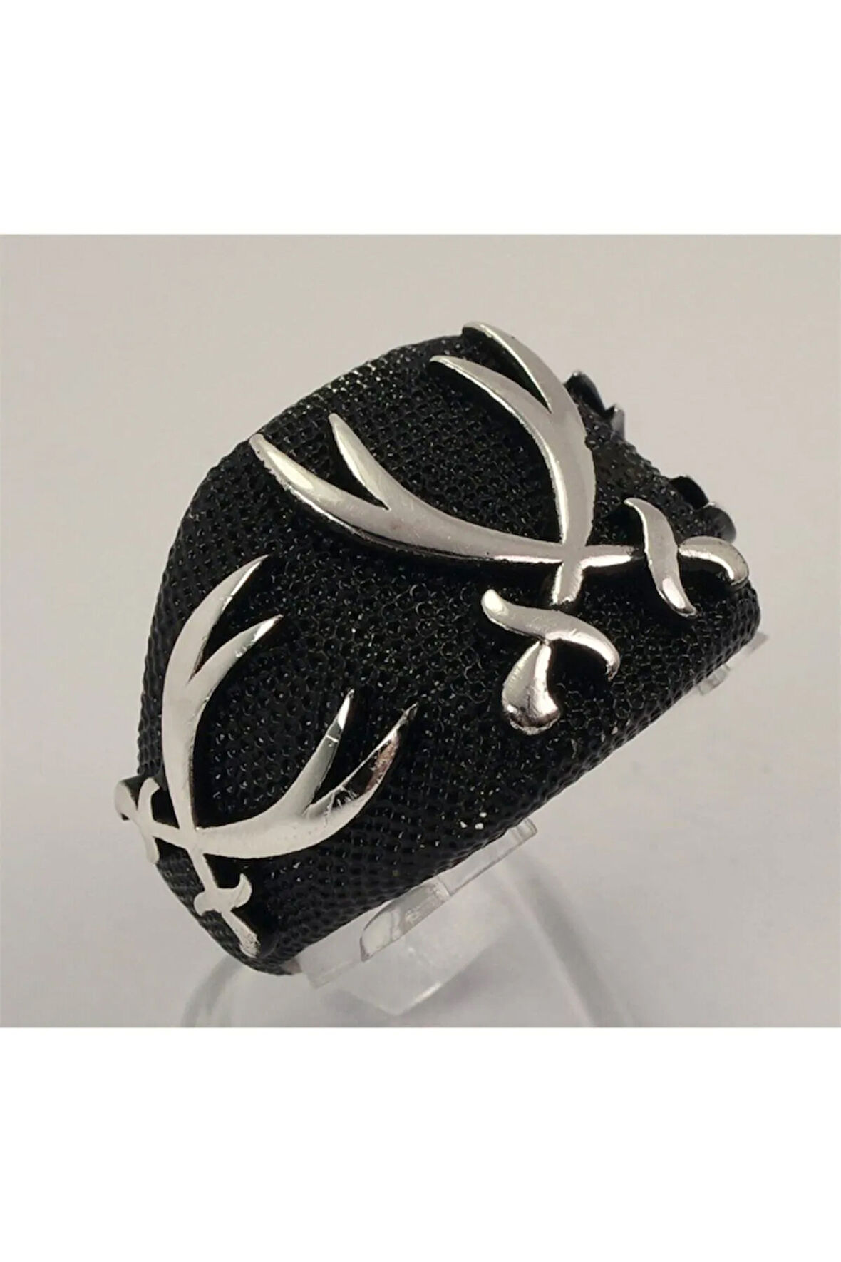 Erkek Gümüş Çift Zülfikar Yüzük