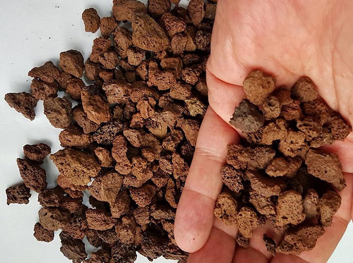 Kırmızı Pomza Taşı 3-8 Mm 4 KG Volkanik Cürüf Ponza Lav Kırığı