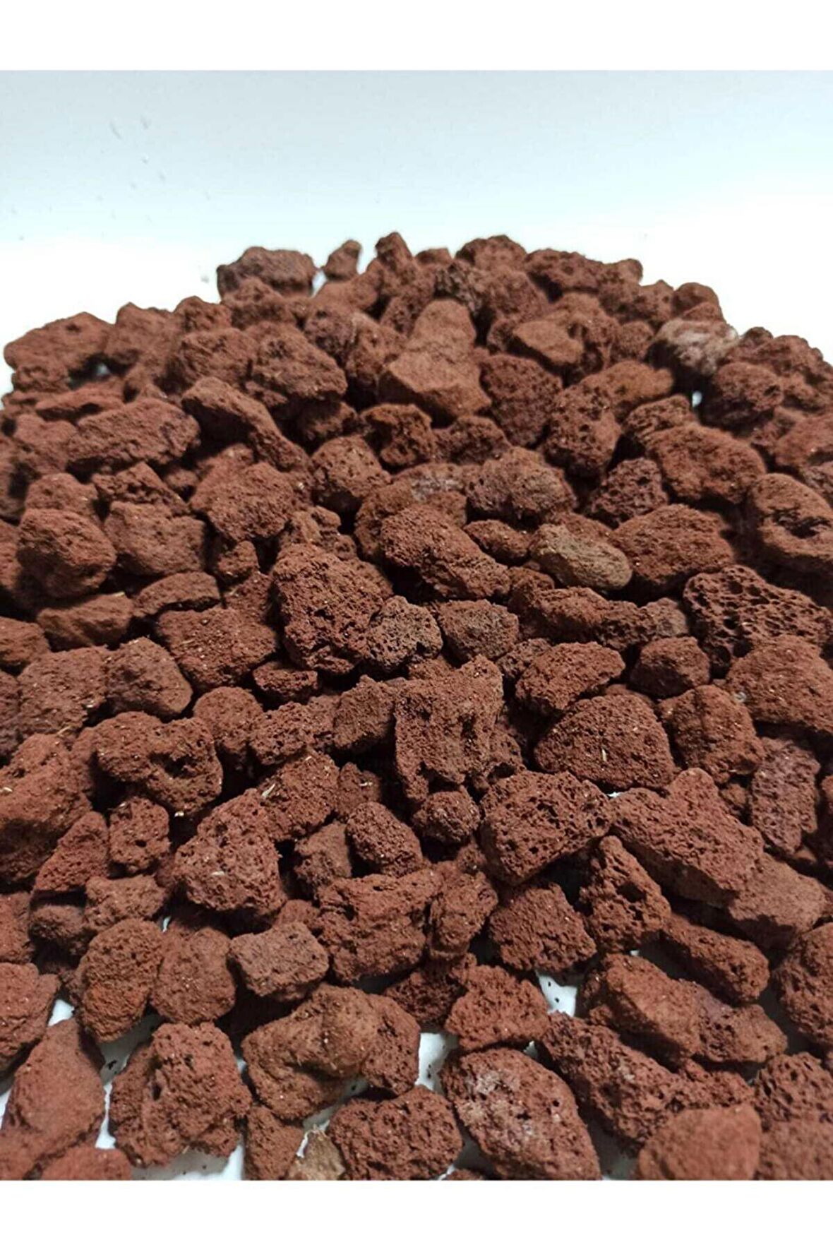Pomza Taşı Orta Pomza 100 Kg 15-25 Mm Kırmızı Pomza Lav Taşı