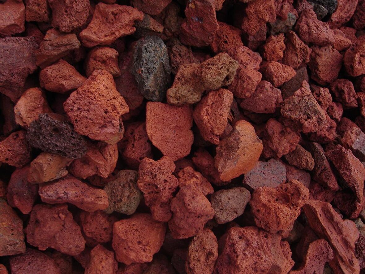 Pomza Taşı Orta Pomza 6 Kg 15-25 Mm Kırmızı Pomza Lav Taşı