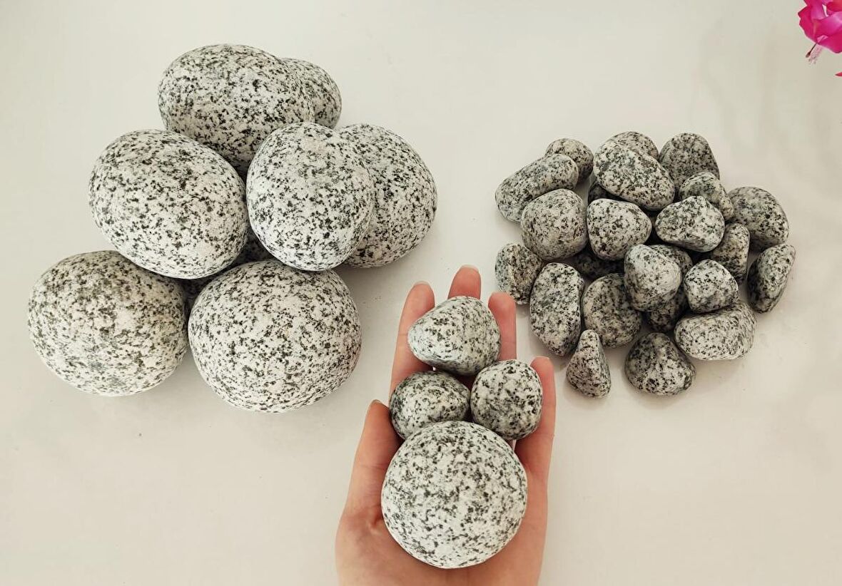 Benekli Dolomit Taş 100 Kg 6-10 Cm Bahçe Dere Taşı Çakıl Taşı