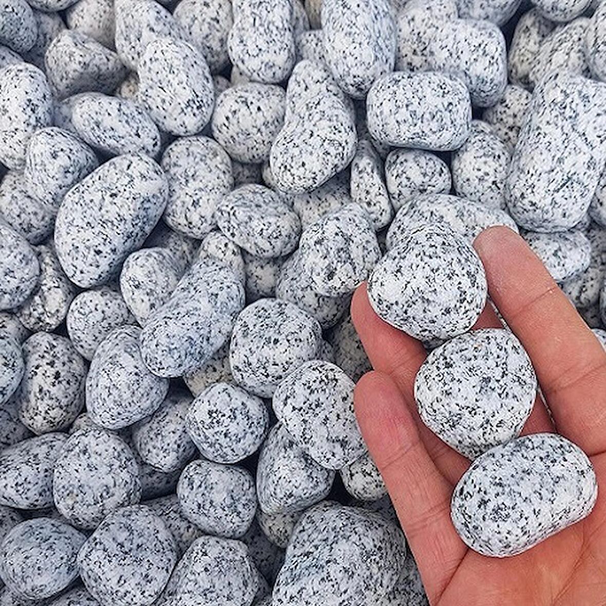 Benekli Dolomit Taş 50 Kg 2-4 Cm Granit Bahçe Dere Taşı Çakıl Taşı