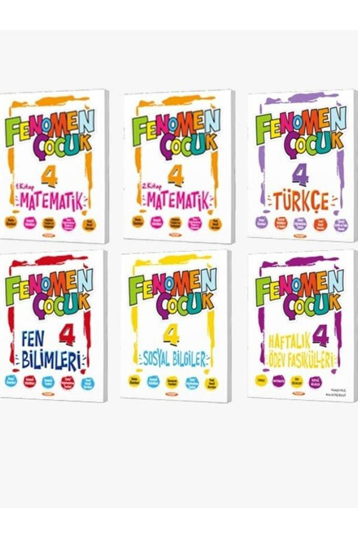 FENOMEN ÇOCUK 4.SINIF SET (5 KITAP) + HAFTALIK ÖDEV FASIKÜLLERI 6 KİTAP