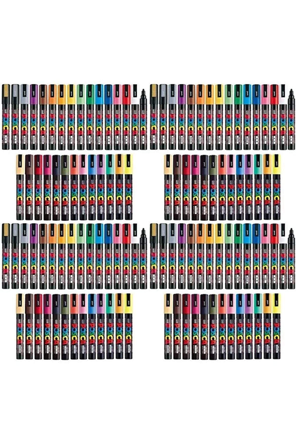 Uni Posca 120’li 1m,3m Ve 5m Karışık Set