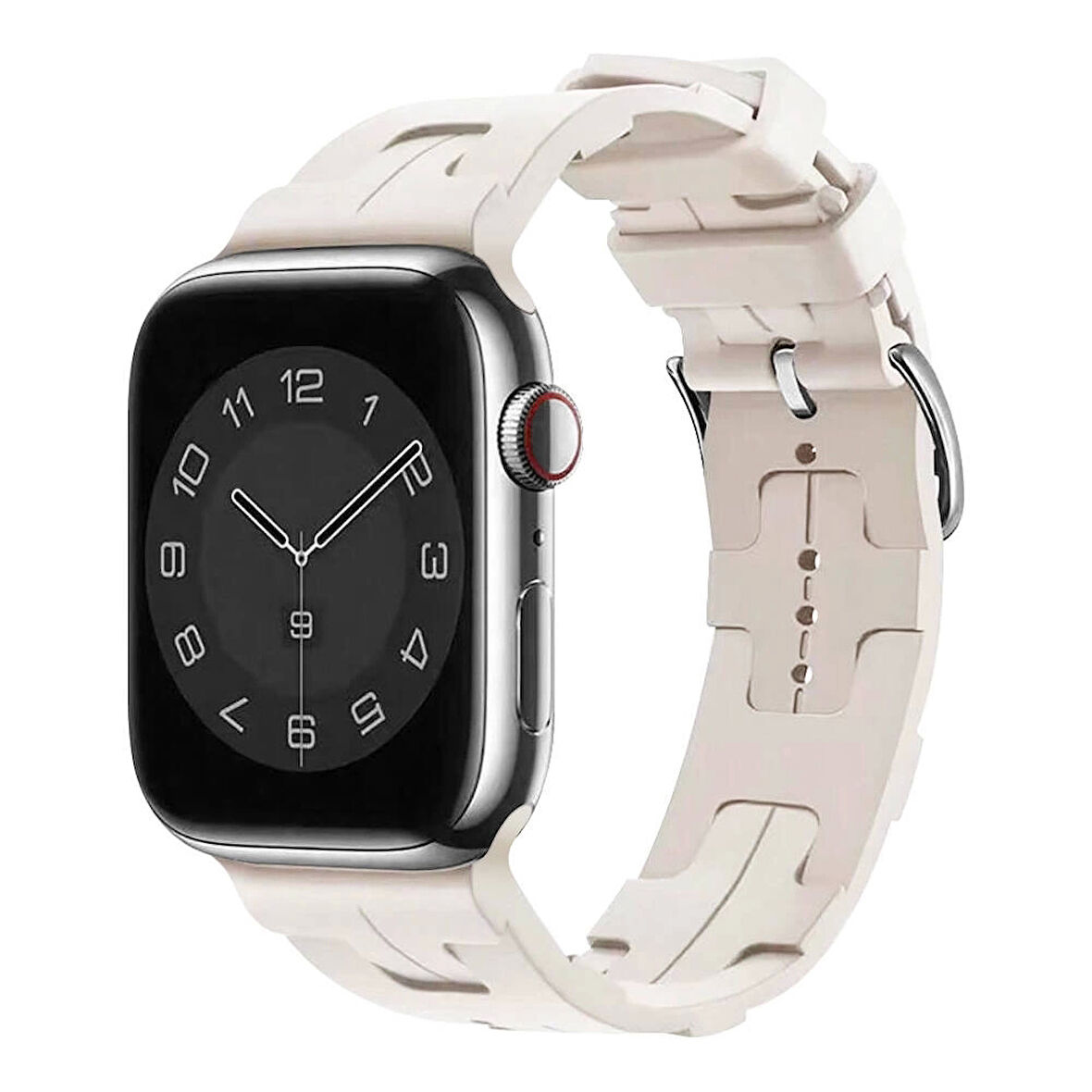 Apple Watch 42mm 10.Nesil KRD-92 Silikon Kordon