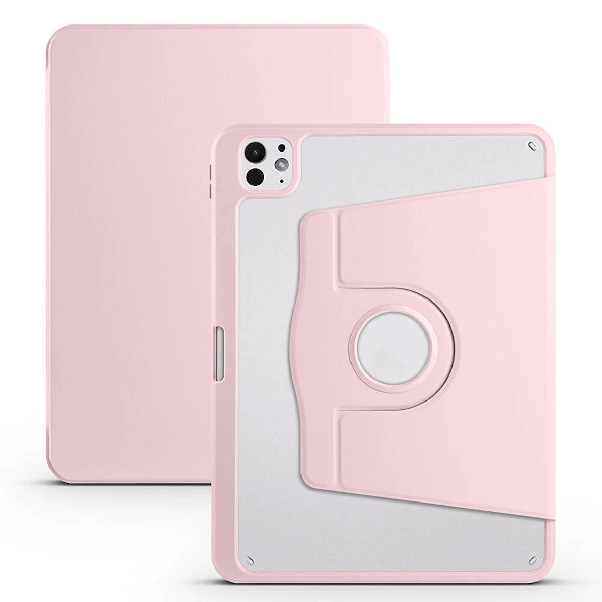 İpad Pro 11 2024 Kılıf  Termik Kalem Bölmeli Dönebilen Standlı Kılıf