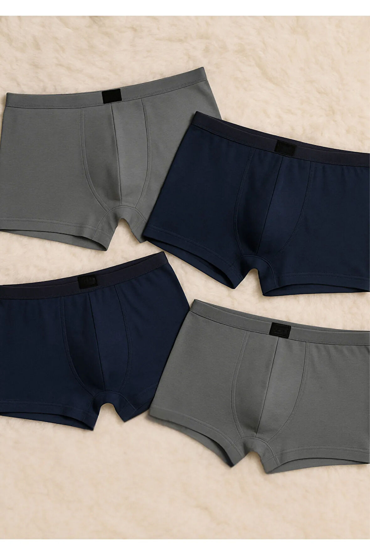 Erkek İç Giyim Pamuk & Modal İnce Bel 4 Adet Çok Renkli Boxer Set LL.IL16.KE034.001