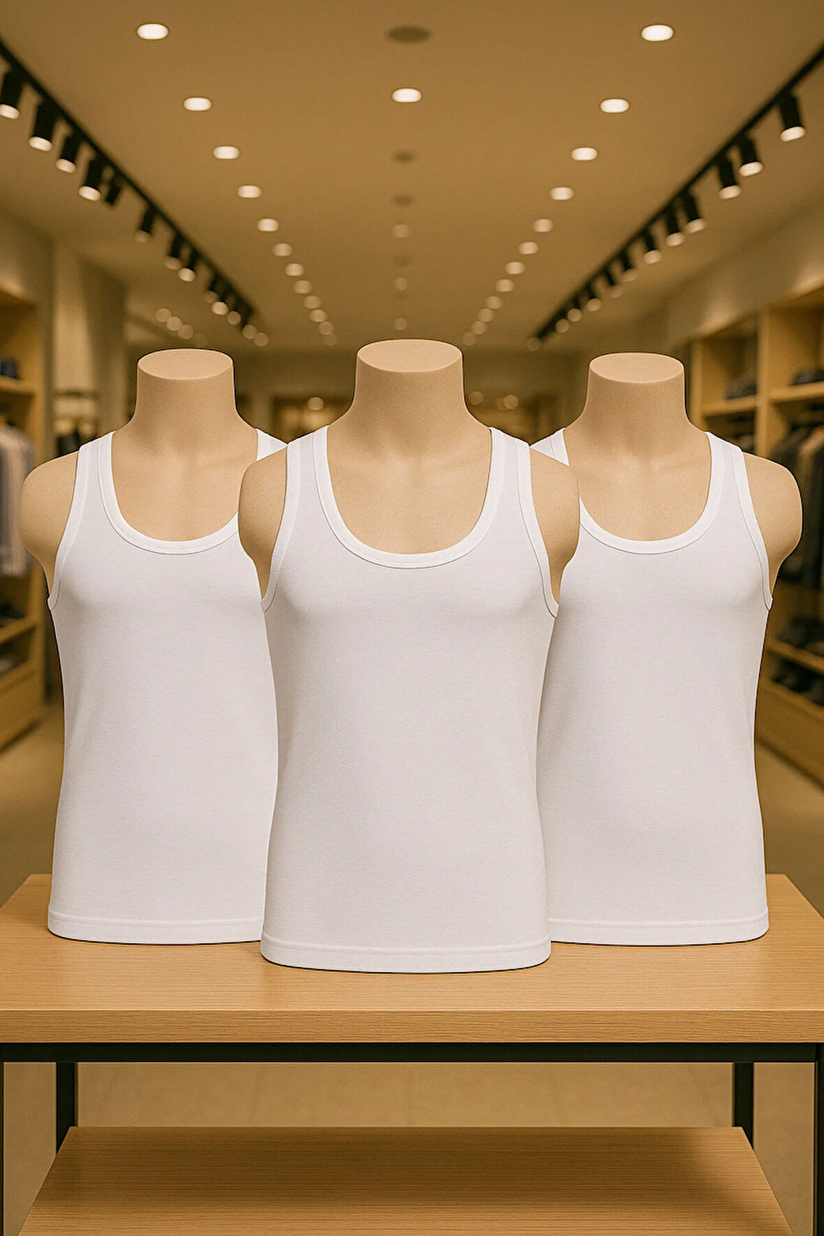 Erkek Giyim Kutulu Modal 3 Adet Atlet İLKE11003LÜ