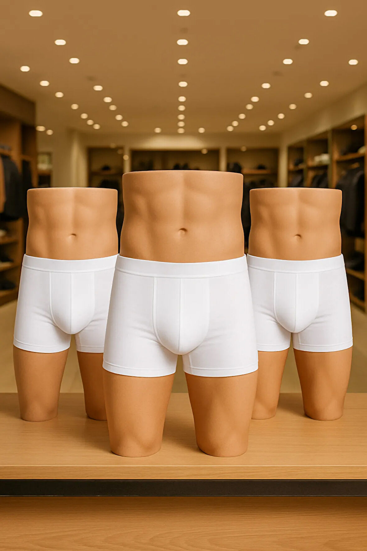 Erkek İç Giyim Pamuklu & Likralı 3 Adet Boxer LL.IL00.KE07.31