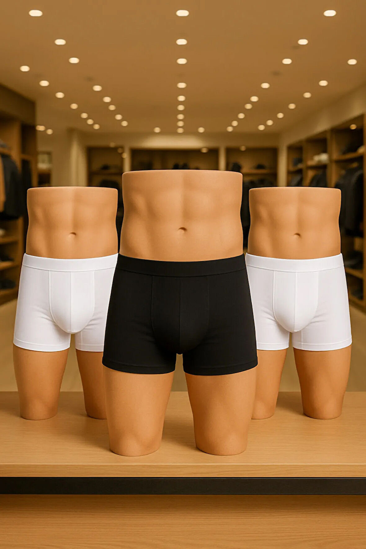 Erkek İç Giyim Pamuklu & Likralı 3 Adet Boxer LL.IL00.KE07.31