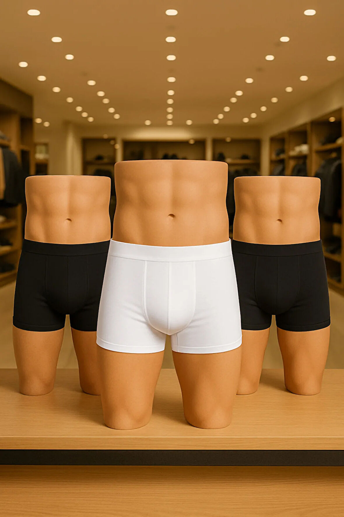 Erkek İç Giyim Pamuklu & Likralı 3 Adet Boxer LL.IL00.KE07.31