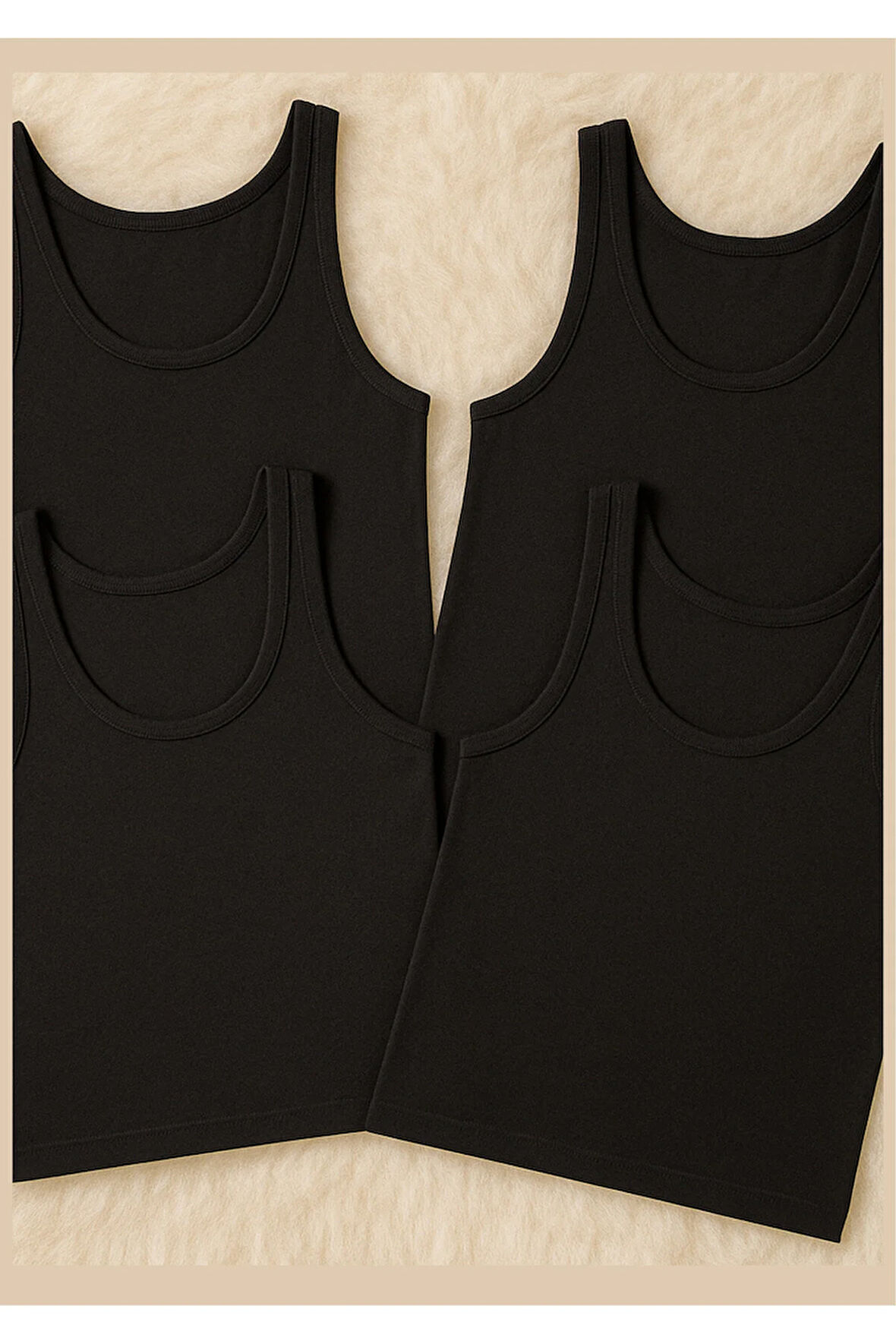 Erkek Giyim Modal & Pamuklu 4 Adet Atlet LL.IL11.KE004.001