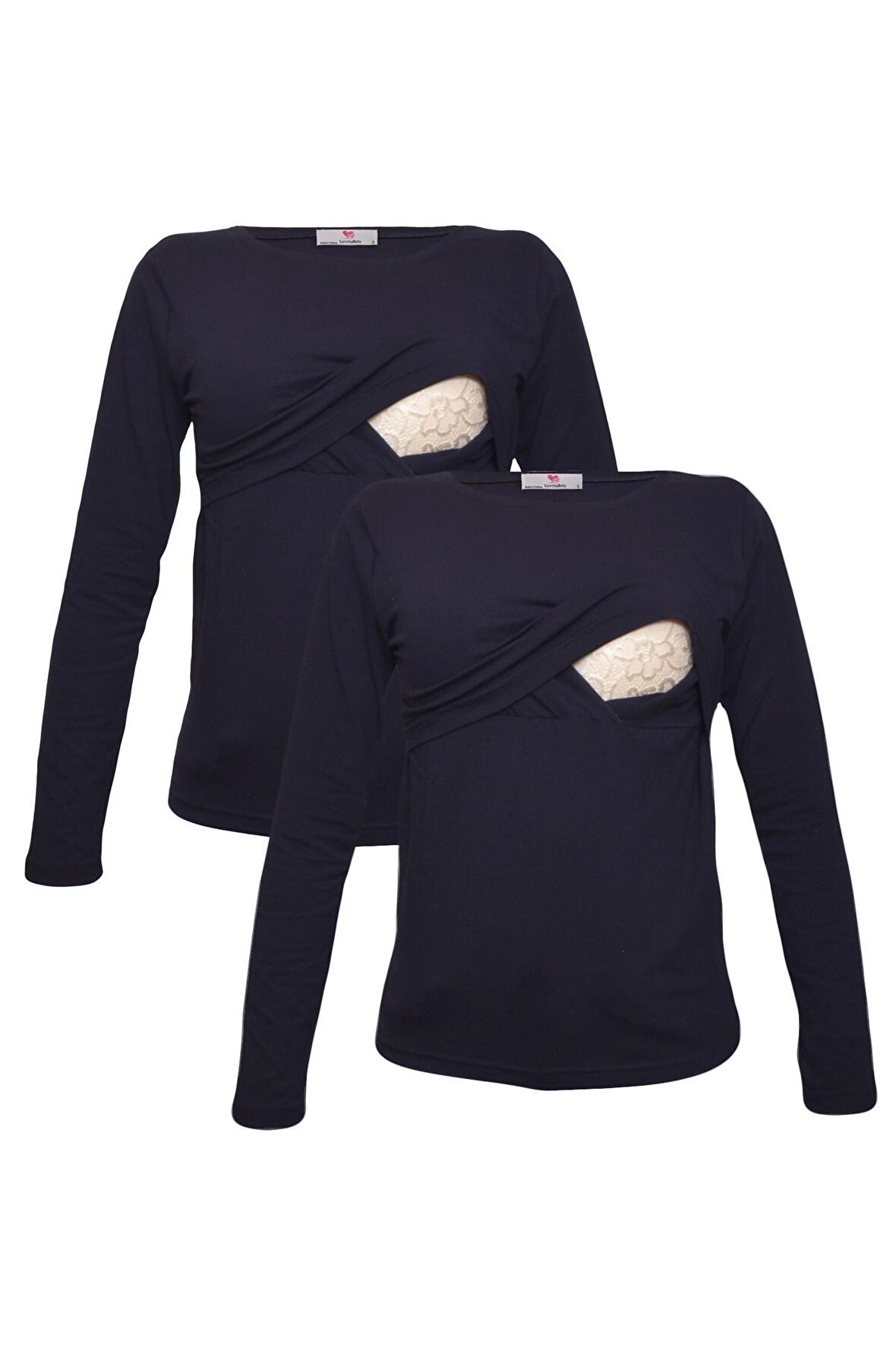 LuvmaBelly MYRA2702_2702 Emzirme tshirt seti