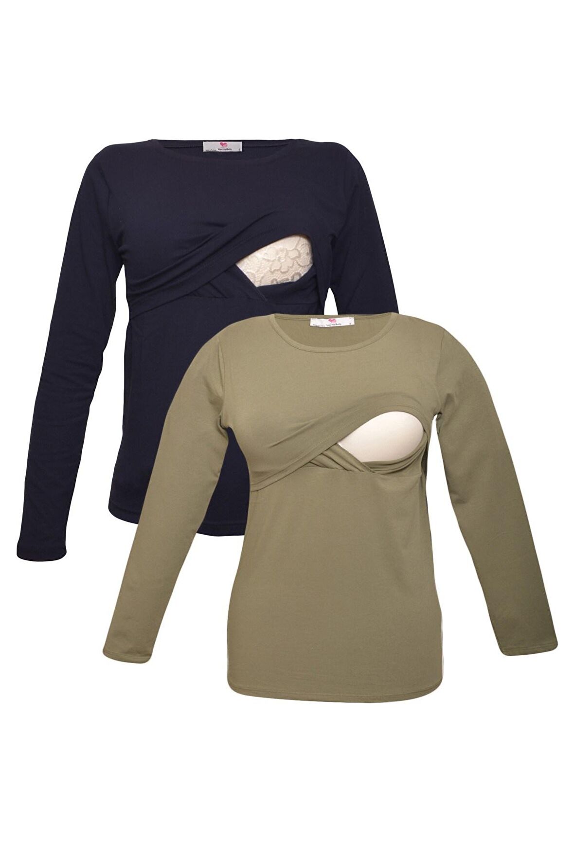 LuvmaBelly MYRA2702_2707 Emzirme tshirt seti