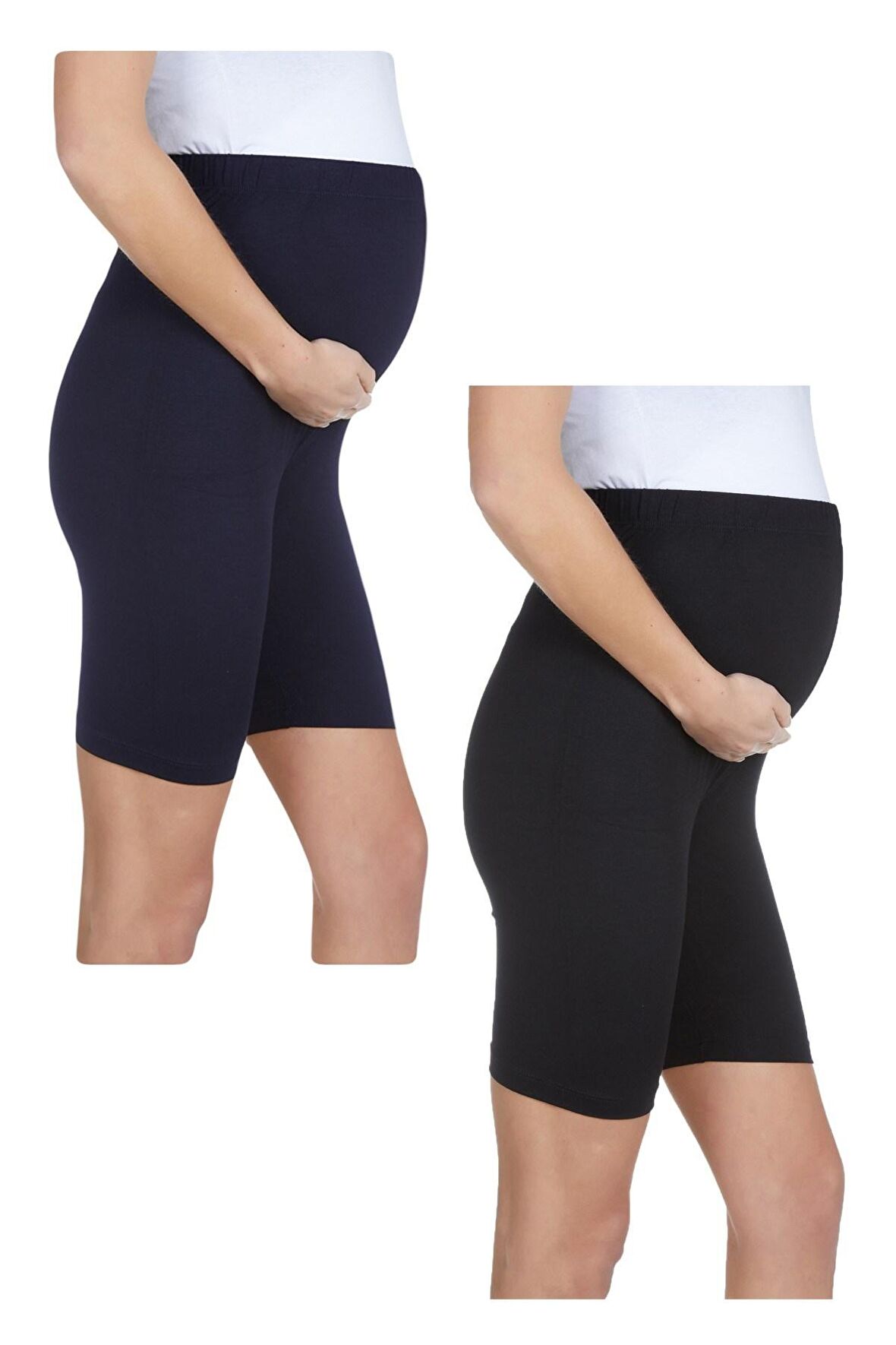 LuvmaBelly MYRA8028_8028 Beli Lastikli Hamile Şort