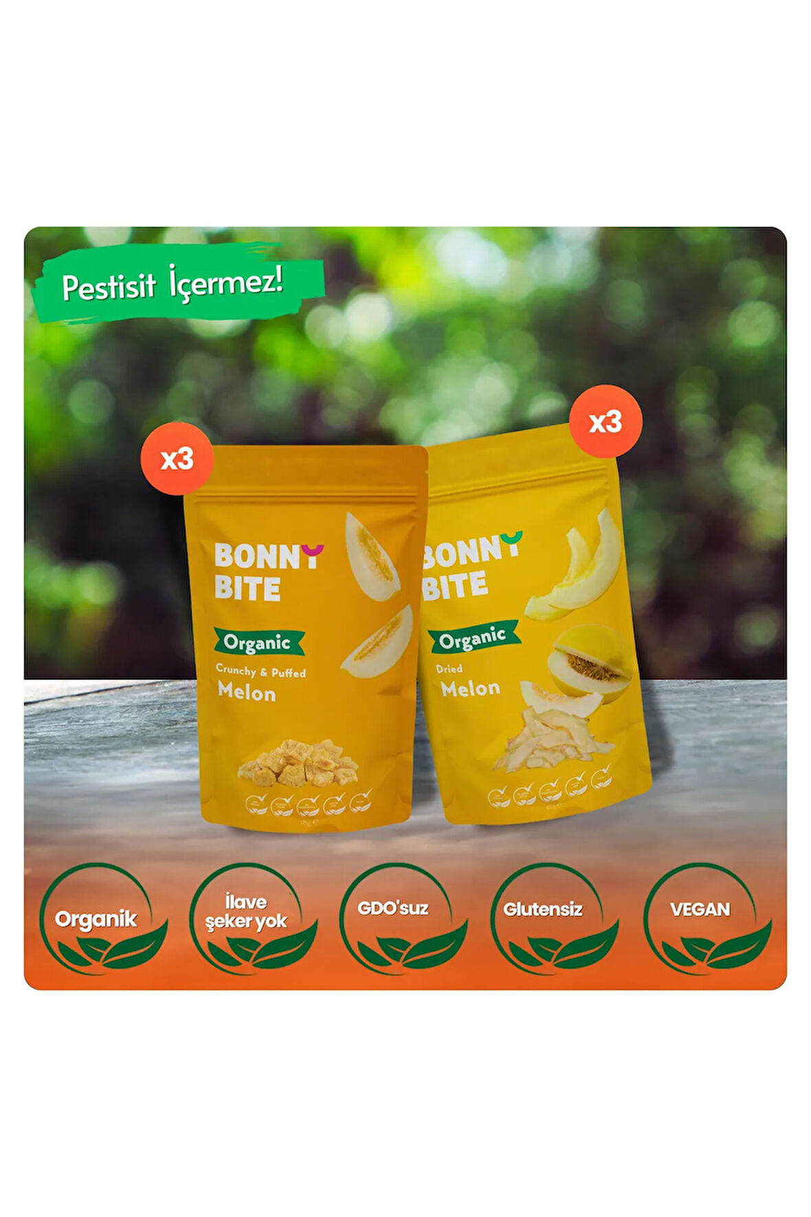 ORGANİK ÇITIR KAVUN & KURUTULMUŞ KAVUN 6'LI PAKETİ