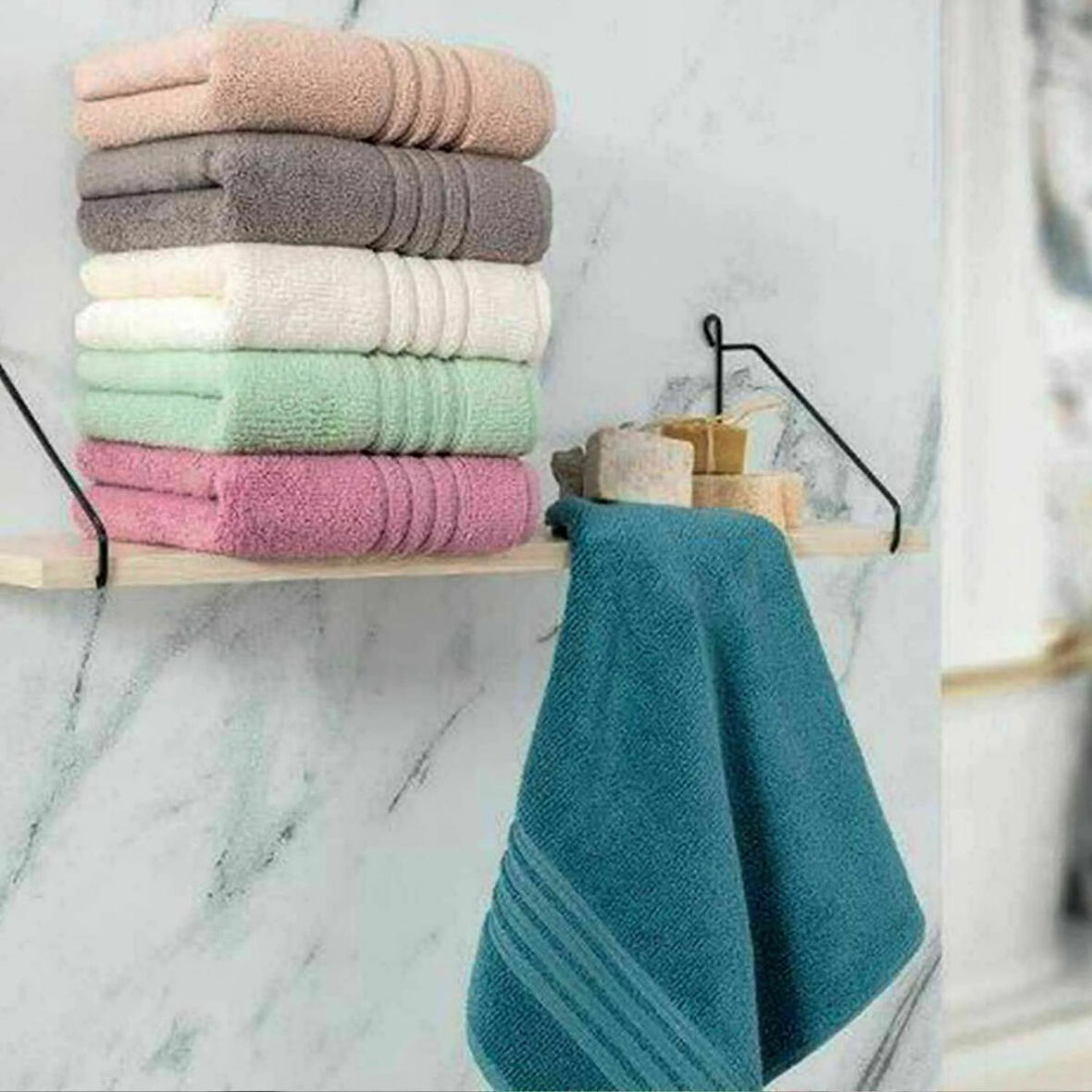 Maxstyle Lüx Microcotton Mavi Havlu 70X140 cm