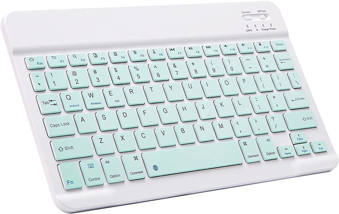 Xiaomi Redmi Pad Pro 12" Uyumlu Kablosuz Bluetooth Şarj Edilebilir Klavye - Yeşil