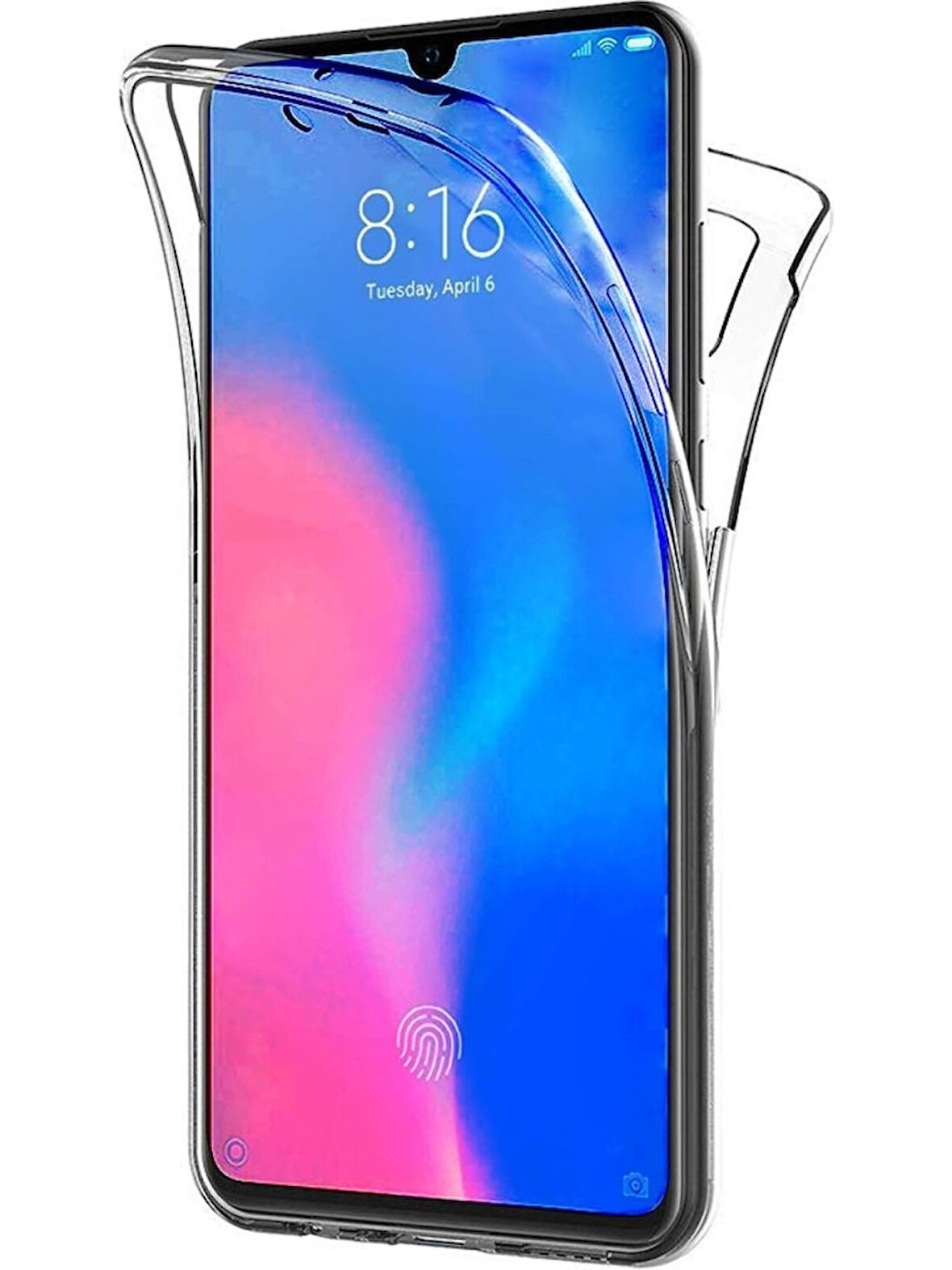 Xiaomi 15 Pro Uyumlu 360° Ön Arka Tam Koruyucu Şeffaf Silikon Full Body Kılıf