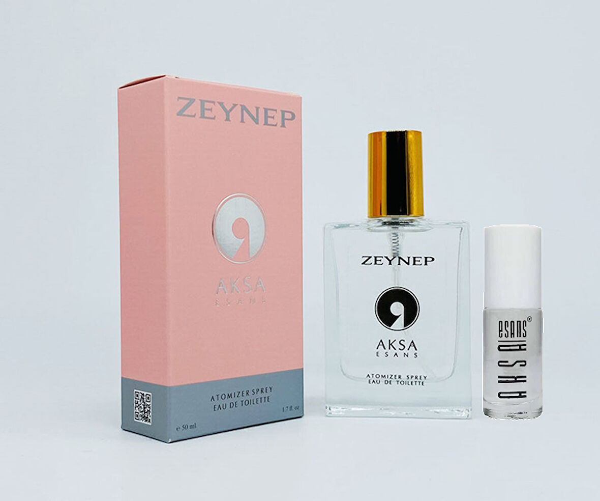Zeynep Alkolsüz Parfüm Esans 50 cc + Roll-on Başlıklı Esans 5 cc 2'li Set