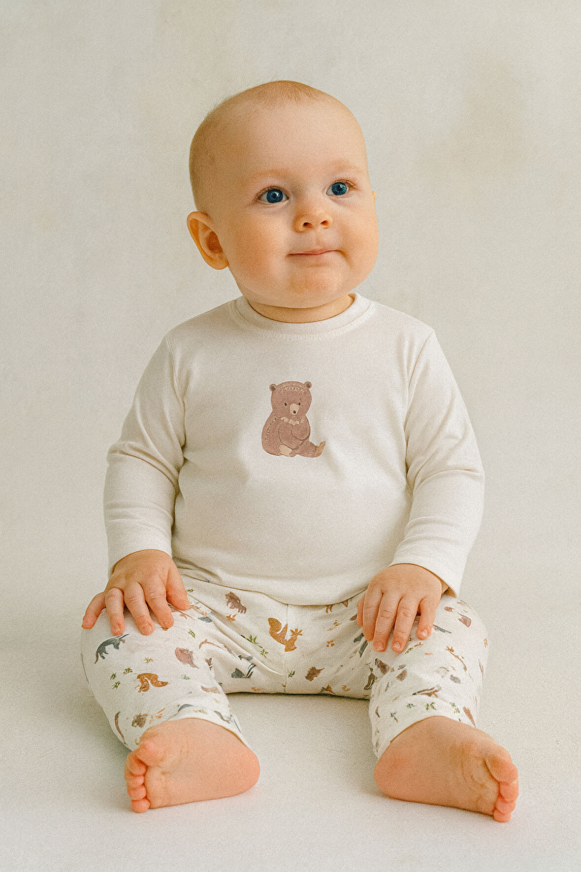 Baskılı Erkek Bebek 2'li Takım (6-36 Ay)