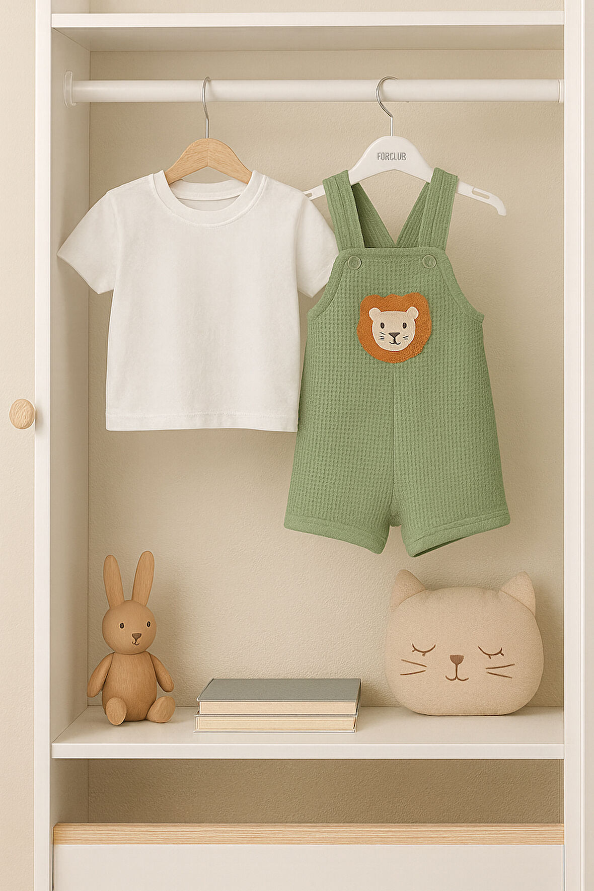 Nakışlı Erkek Salopet Takım  3-6 / 6-9 / 9-12 / 18-24 Ay