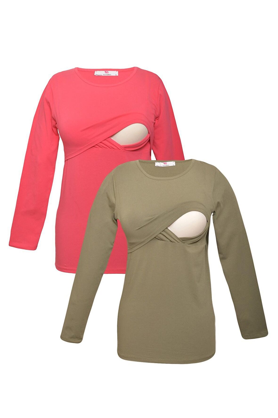 LuvmaBelly MYRB2705_2707 Emzirme tshirt seti