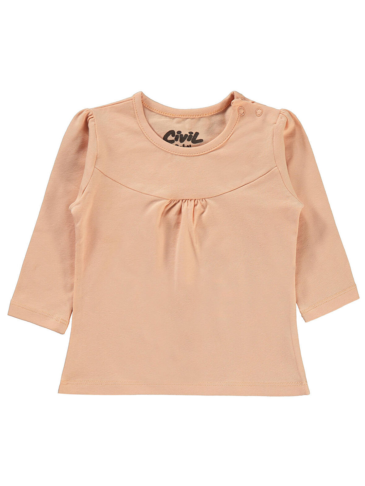 Civil Baby Kız Bebek Penye Sweatshirt 6-18 Ay Somon